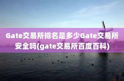 Gate交易所排名是多少Gate交易所安全吗(gate交易所百度百科)