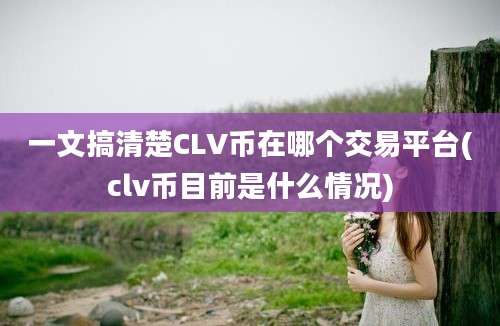 一文搞清楚CLV币在哪个交易平台(clv币目前是什么情况)