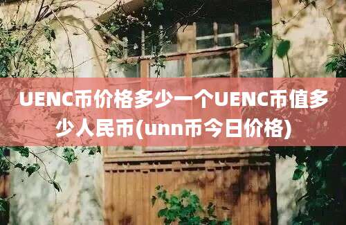 UENC币价格多少一个UENC币值多少人民币(unn币今日价格)