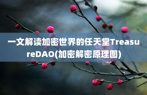 一文解读加密世界的任天堂TreasureDAO(加密解密原理图)