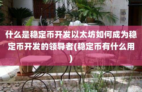 什么是稳定币开发以太坊如何成为稳定币开发的领导者(稳定币有什么用)