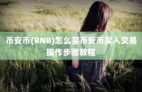 币安币(BNB)怎么买币安币买入交易操作步骤教程