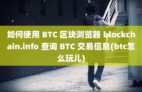 如何使用 BTC 区块浏览器 blockchain.info 查询 BTC 交易信息(btc怎么玩儿)