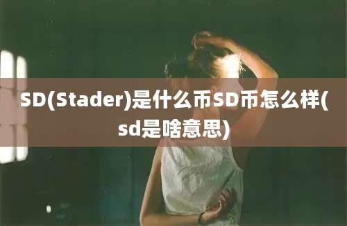 SD(Stader)是什么币SD币怎么样(sd是啥意思)