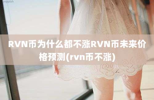 RVN币为什么都不涨RVN币未来价格预测(rvn币不涨)