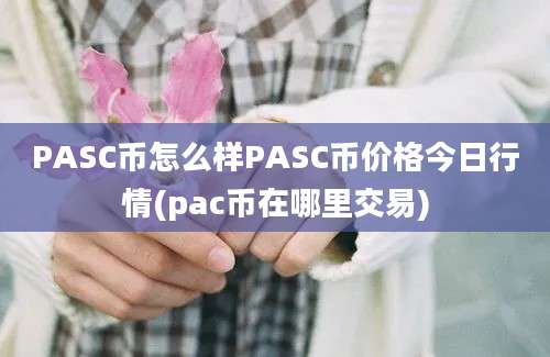 PASC币怎么样PASC币价格今日行情(pac币在哪里交易)