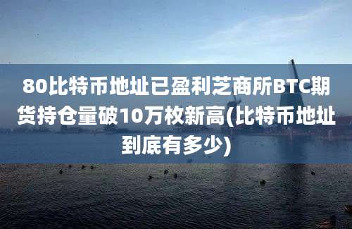 80比特币地址已盈利芝商所BTC期货持仓量破10万枚新高(比特币地址到底有多少)