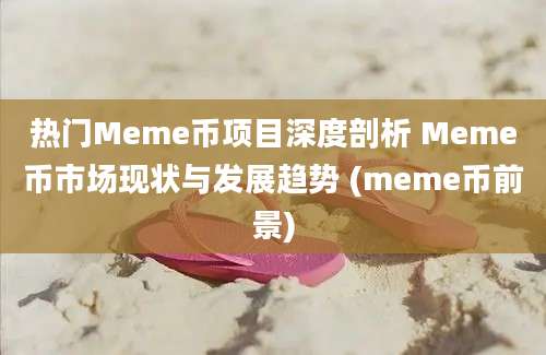 热门Meme币项目深度剖析 Meme币市场现状与发展趋势 (meme币前景)