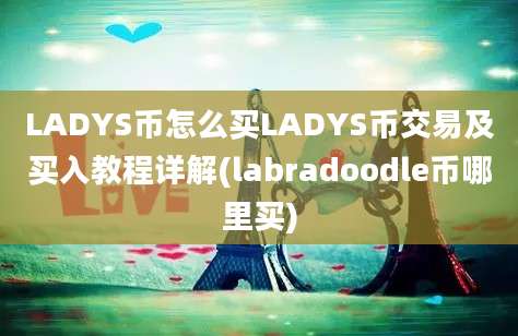 LADYS币怎么买LADYS币交易及买入教程详解(labradoodle币哪里买)