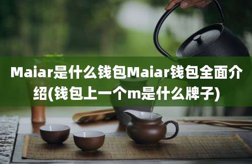 Maiar是什么钱包Maiar钱包全面介绍(钱包上一个m是什么牌子)