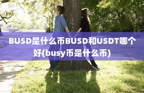 BUSD是什么币BUSD和USDT哪个好(busy币是什么币)