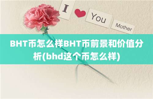 BHT币怎么样BHT币前景和价值分析(bhd这个币怎么样)