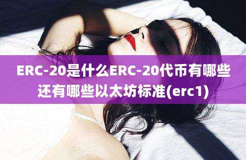 ERC-20是什么ERC-20代币有哪些还有哪些以太坊标准(erc1)