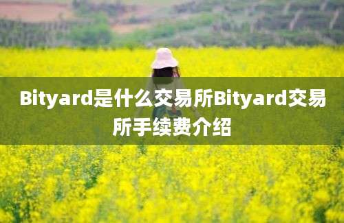 Bityard是什么交易所Bityard交易所手续费介绍