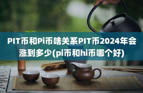 PIT币和Pi币啥关系PIT币2024年会涨到多少(pi币和hi币哪个好)