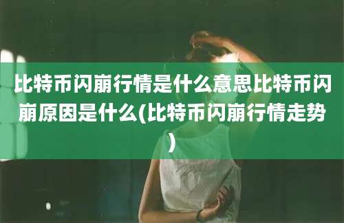 比特币闪崩行情是什么意思比特币闪崩原因是什么(比特币闪崩行情走势)