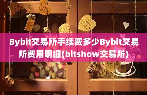 Bybit交易所手续费多少Bybit交易所费用明细(bitshow交易所)