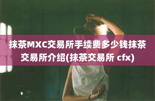 抹茶MXC交易所手续费多少钱抹茶交易所介绍(抹茶交易所 cfx)