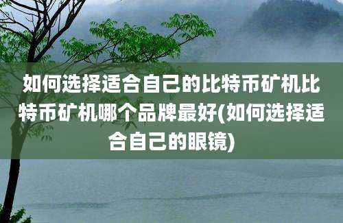 如何选择适合自己的比特币矿机比特币矿机哪个品牌最好(如何选择适合自己的眼镜)