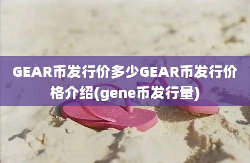 GEAR币发行价多少GEAR币发行价格介绍(gene币发行量)