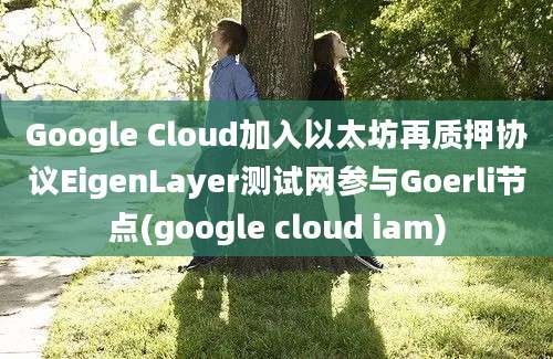 Google Cloud加入以太坊再质押协议EigenLayer测试网参与Goerli节点(google cloud iam)