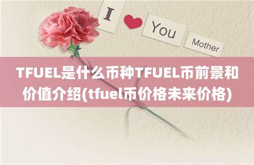 TFUEL是什么币种TFUEL币前景和价值介绍(tfuel币价格未来价格)