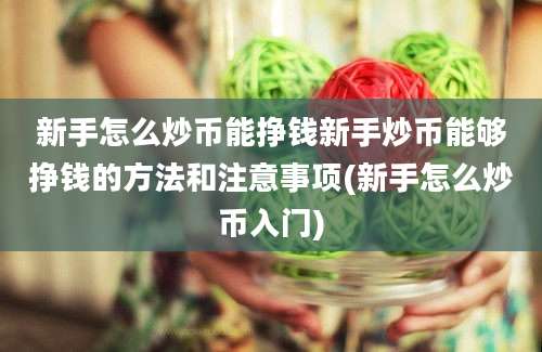 新手怎么炒币能挣钱新手炒币能够挣钱的方法和注意事项(新手怎么炒币入门)