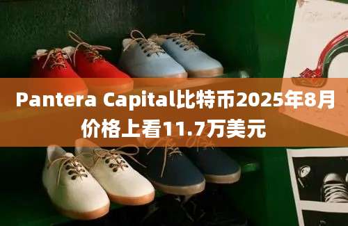 Pantera Capital比特币2025年8月价格上看11.7万美元