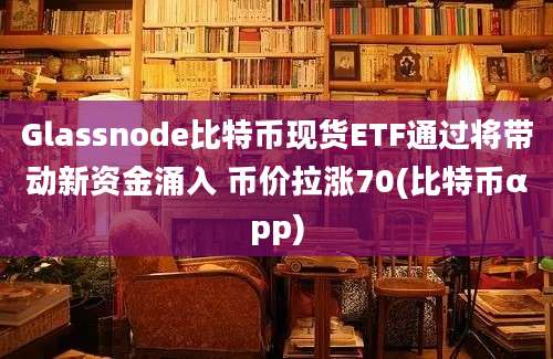 Glassnode比特币现货ETF通过将带动新资金涌入 币价拉涨70(比特币αpp)