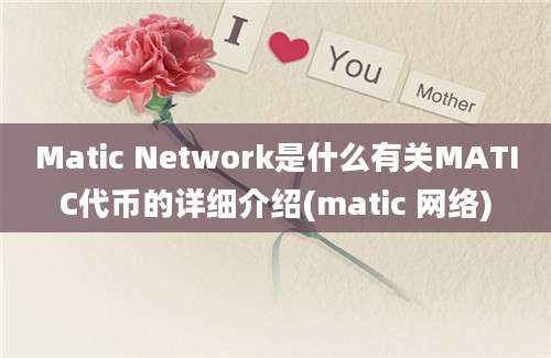 Matic Network是什么有关MATIC代币的详细介绍(matic 网络)