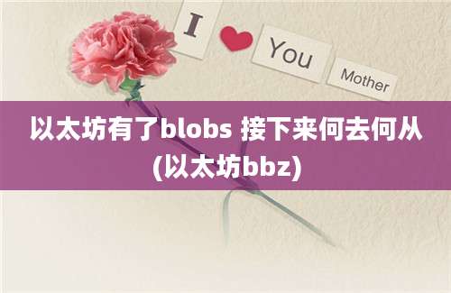 以太坊有了blobs 接下来何去何从(以太坊bbz)