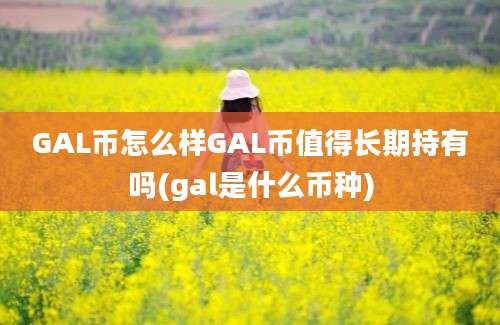 GAL币怎么样GAL币值得长期持有吗(gal是什么币种)