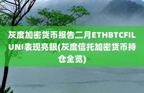 灰度加密货币报告二月ETHBTCFILUNI表现亮眼(灰度信托加密货币持仓全览)