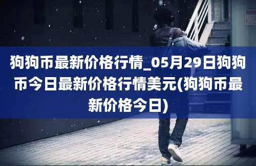 狗狗币最新价格行情_05月29日狗狗币今日最新价格行情美元(狗狗币最新价格今日)