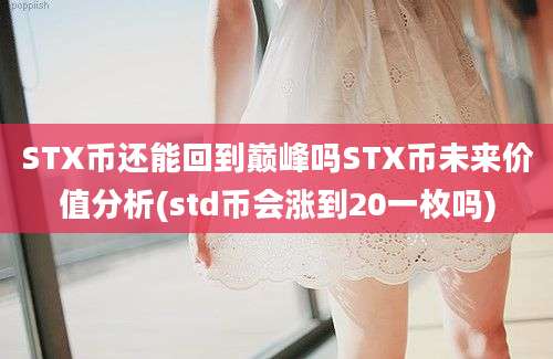 STX币还能回到巅峰吗STX币未来价值分析(std币会涨到20一枚吗)