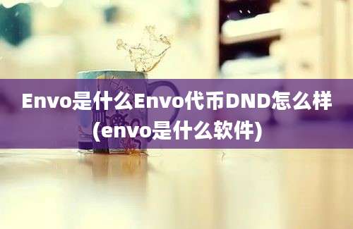 Envo是什么Envo代币DND怎么样(envo是什么软件)