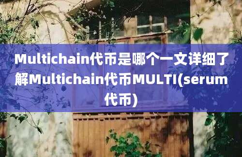 Multichain代币是哪个一文详细了解Multichain代币MULTI(serum代币)