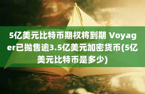 5亿美元比特币期权将到期 Voyager已抛售逾3.5亿美元加密货币(5亿美元比特币是多少)