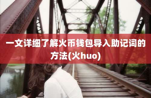 一文详细了解火币钱包导入助记词的方法(火huo)