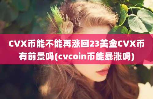 CVX币能不能再涨回23美金CVX币有前景吗(cvcoin币能暴涨吗)