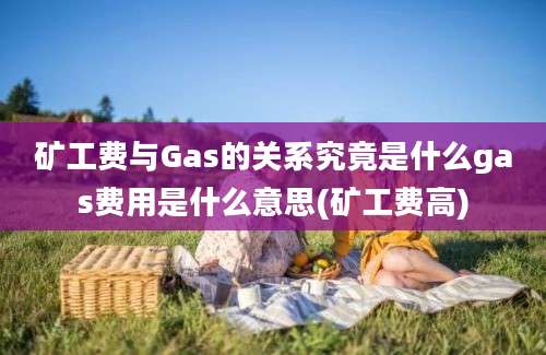 矿工费与Gas的关系究竟是什么gas费用是什么意思(矿工费高)