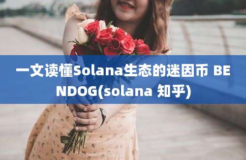 一文读懂Solana生态的迷因币 BENDOG(solana 知乎)