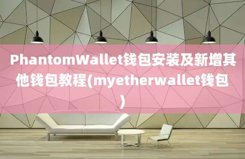 PhantomWallet钱包安装及新增其他钱包教程(myetherwallet钱包)