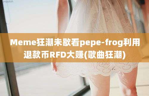 Meme狂潮未歇看pepe-frog利用退款币RFD大赚(歌曲狂潮)