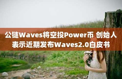 公链Waves将空投Power币 创始人表示近期发布Waves2.0白皮书