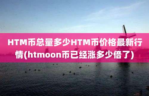 HTM币总量多少HTM币价格最新行情(htmoon币已经涨多少倍了)