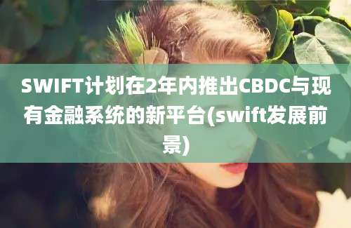 SWIFT计划在2年内推出CBDC与现有金融系统的新平台(swift发展前景)