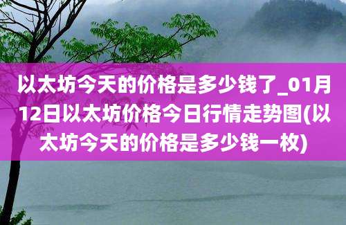 以太坊今天的价格是多少钱了_01月12日以太坊价格今日行情走势图(以太坊今天的价格是多少钱一枚)