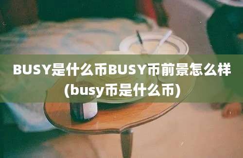 BUSY是什么币BUSY币前景怎么样(busy币是什么币)