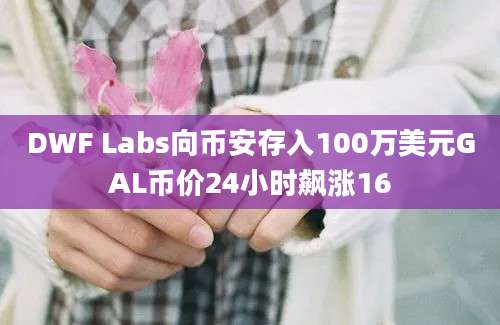 DWF Labs向币安存入100万美元GAL币价24小时飙涨16